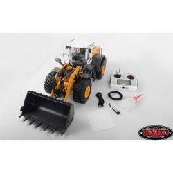 Camión Cargador RC4WD 1/14 Earth Mover 870K de ruedas hidráulicas con cabina blanca RC4VVJD00031