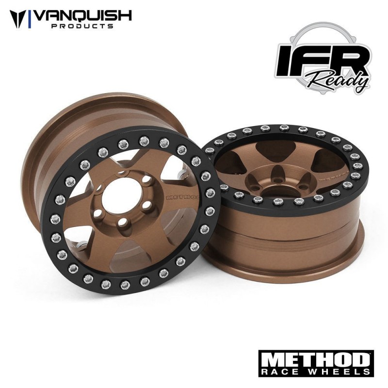 LLantas Vanquish Method 1.9 310 anodizadas color Bronce (2pcs) VPS07769