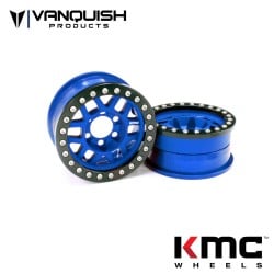 Llantas Vanquish KMC 1.9 XD229 Machete V2 Azul Anodizado VPS07743