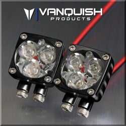 Luces led Vanquish Rigid Industries Serie Q. Negro anodizado (2pcs) VPS07170