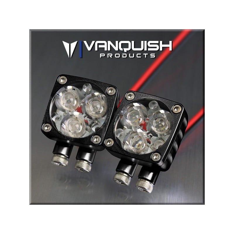 Luces led Vanquish Rigid Industries Serie Q. Negro anodizado (2pcs) VPS07170