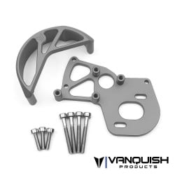 Bancada de motor Vanquish con protector de corona, gris anodizado VS4-10 VPS02212