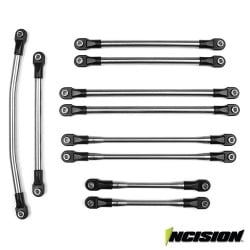 Kit de links Incision SCX10-II 12.0" 1/4 de acero inoxidable (10pcs) IRC00071