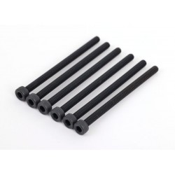 Tornillos Traxxas de 3x45mm cabeza cilíndrica (hexagonal) (6pcs)