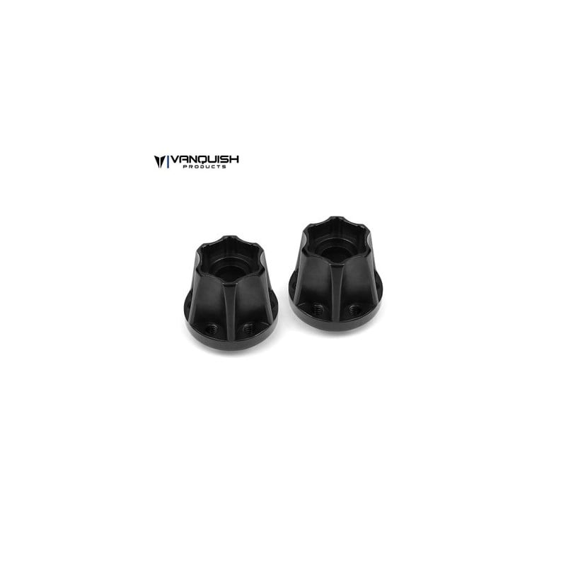 Hexágonos de llantas Vanquish SLW725 anodizado negro (2pcs) VPS07115