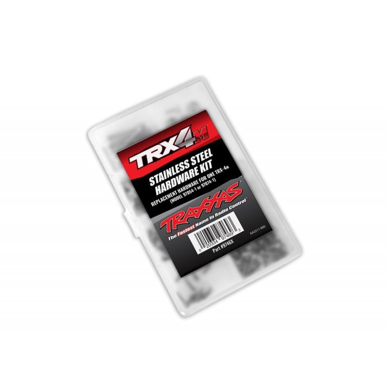 Juego de tornillos completo de acero inoxidable para Traxxas TRX-4M TRX9746X