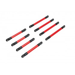 Juego de tirantes de suspensión de aluminio anodizado rojo 6061-T6 para Traxxas TRX-4M TRX9749-RED