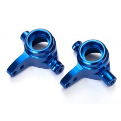 Bloques de dirección Traxxas aluminio 6061-T6, izquierda y derecha (anodizado azul) TRX6439