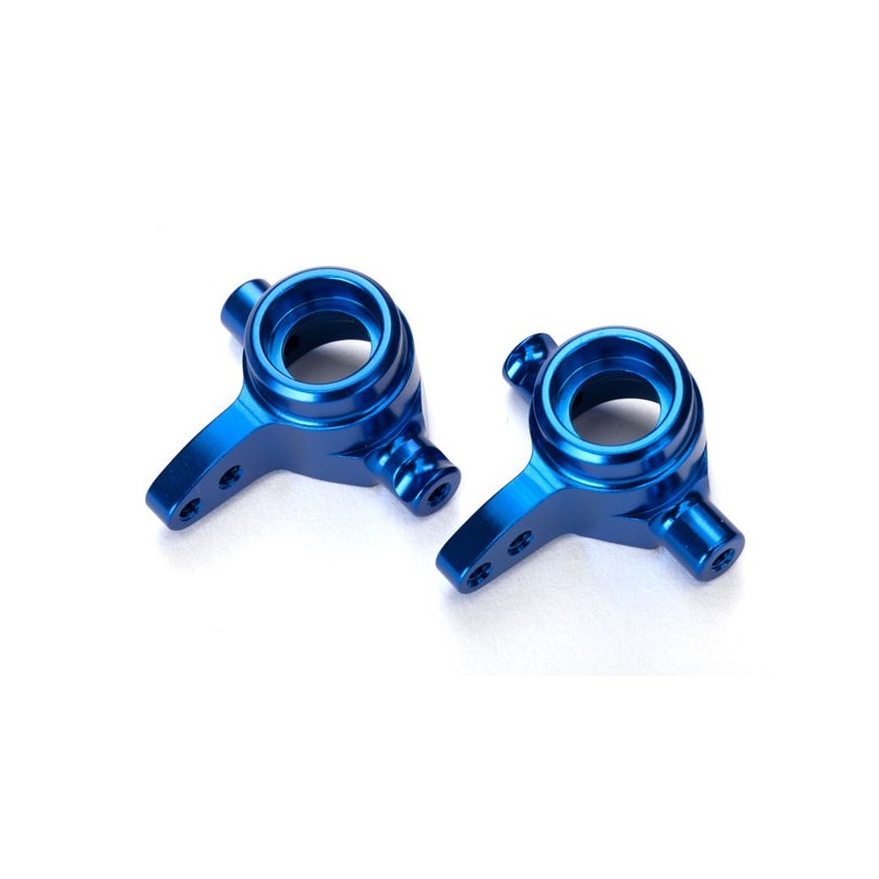 Bloques de dirección Traxxas aluminio 6061-T6, izquierda y derecha (anodizado azul) TRX6439