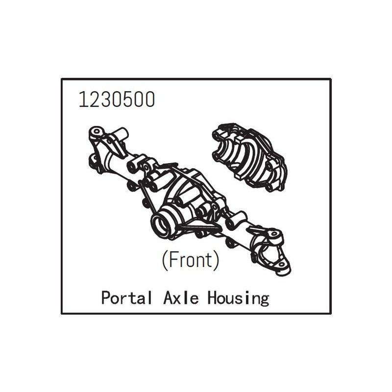 Carcasa del eje del portal delantero Absima 1230500