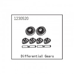 Juego de engranajes diferenciales Absima 1230520