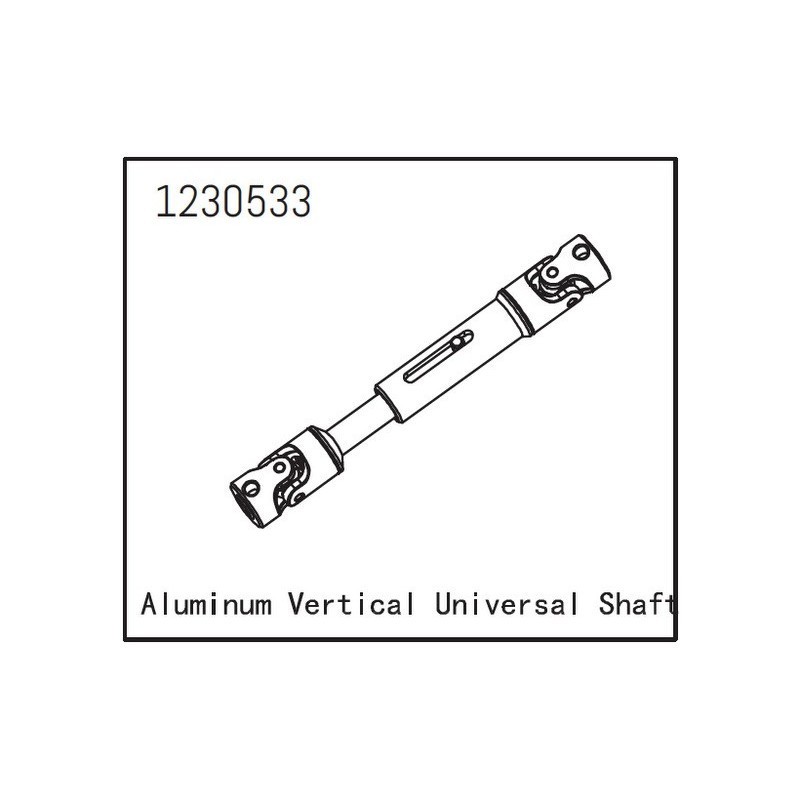 Eje universal de aluminio Absima 1230533