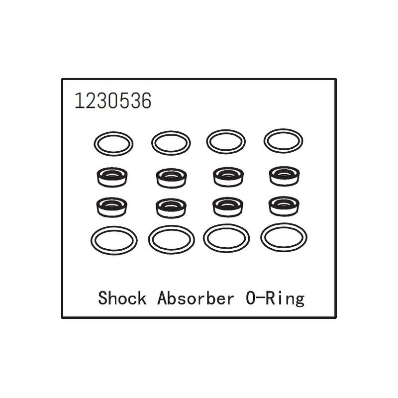 Juego de juntas tóricas para amortiguadores Absima 1230536