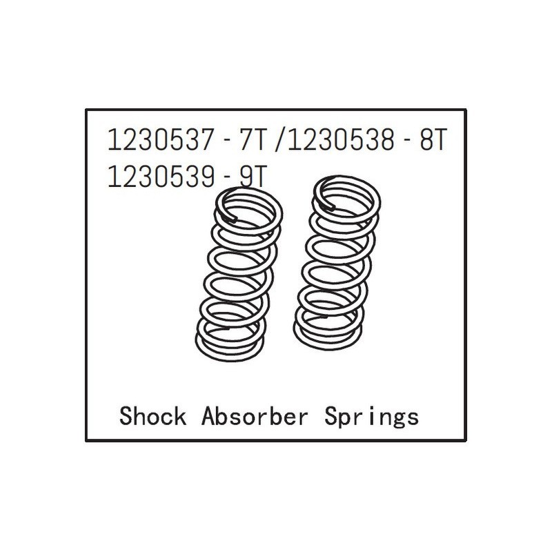 Muelles amortiguadores 9T Absima 1230539