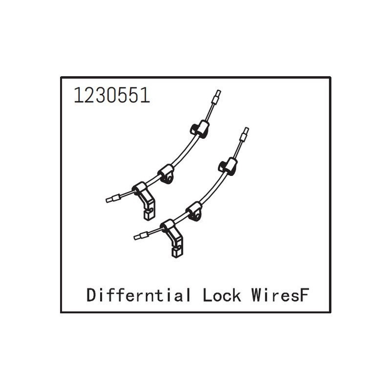 Cables de bloqueo del diferencial Absima 1230551