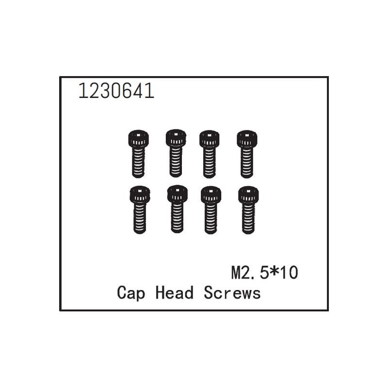 Tornillos Absima M2.5*10 cabeza cilíndrica 1230641