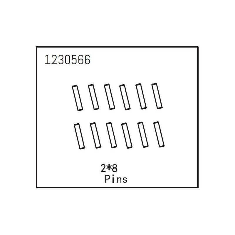 Pines Absima 2X8mm 1230566