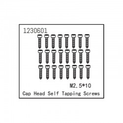 Tornillos Absima 2.5x12 autorroscante 1230601