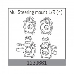 Soporte de dirección aluminio Izq./Drch Absima 1230661