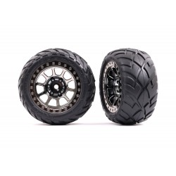 Ruedas completas Traxxas trasera, Anaconda® 2.2, negro cromado, (2pcs) TRX2478T