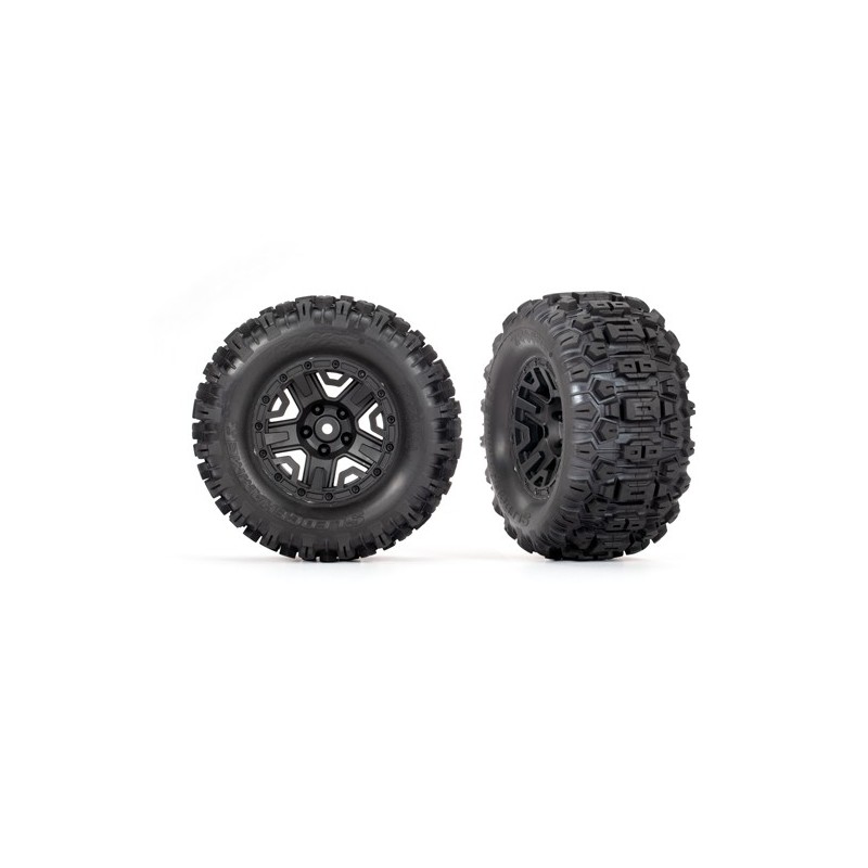 Ruedas Traxxas Sledgehammer, negras, 2.8 (2pcs) TRX3778