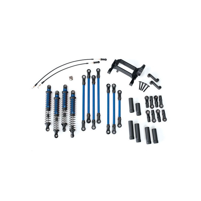Kit de elevación Long Arm completo Azul para Traxxas TRX-4 TRX8140X
