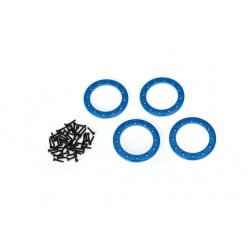 Anillos Beadlock 1.9" Traxxas color azul (4) para TRX-4 TRX8169X