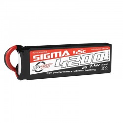 Batería Lipo 2S 7.4V 4200mAh 45C XT60 RC Plus Sigma RC-G45-4200-2S1P