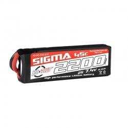 Batería Lipo 2S 7.4V 2200mAh 45C XT60 RC Plus Sigma RC-G45-2200-2S1P