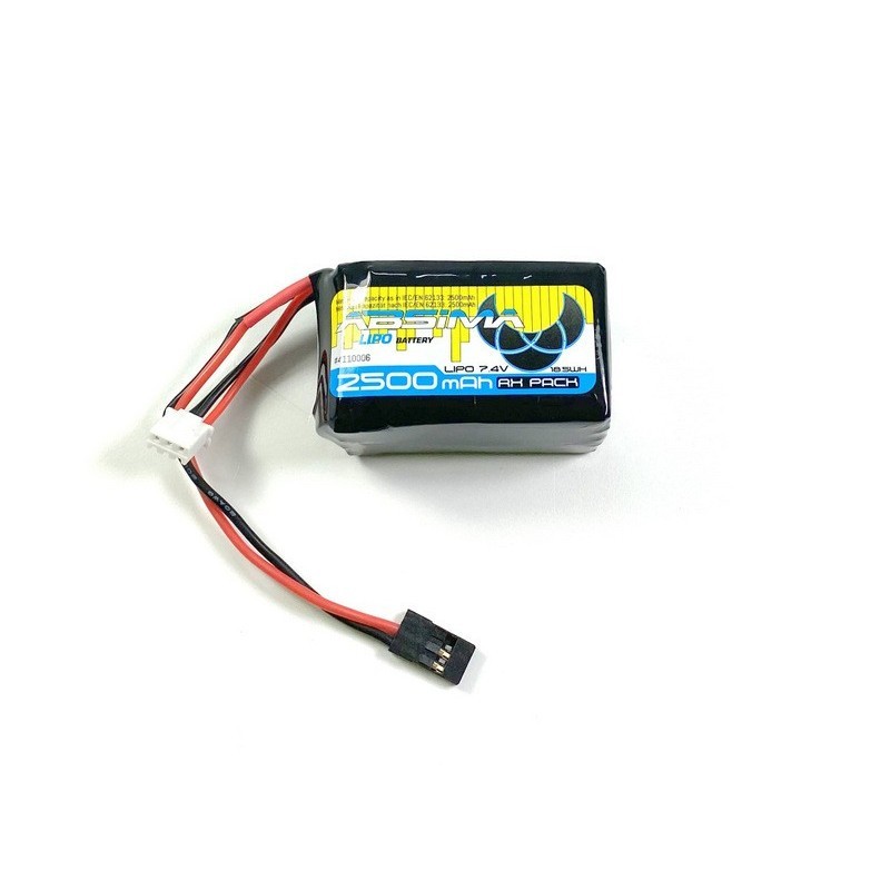 Batería Lipo RX Absima 2S 7.4V 2500mAh SC 4110006