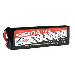 Batería Lipo 3S 11.1V 2600mAh 45C XT60 RC Plus Sigma RC-G45-2600-3S1P