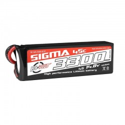 Batería Lipo 4S 14.8V 3300mAh 45C XT60 RC Plus Sigma RC-G45-3300-4S1P