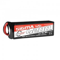 Batería Lipo 4S 14.8V 4200mAh 45C XT60 RC Plus Sigma RC-G45-4200-4S1P
