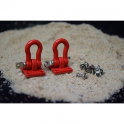 Grilletes rojos con soporte de montaje Absima para crawlers 1/10 2320046