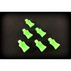 Tiradores de clips de goma Absima- verde neon (6pcs) 2440056