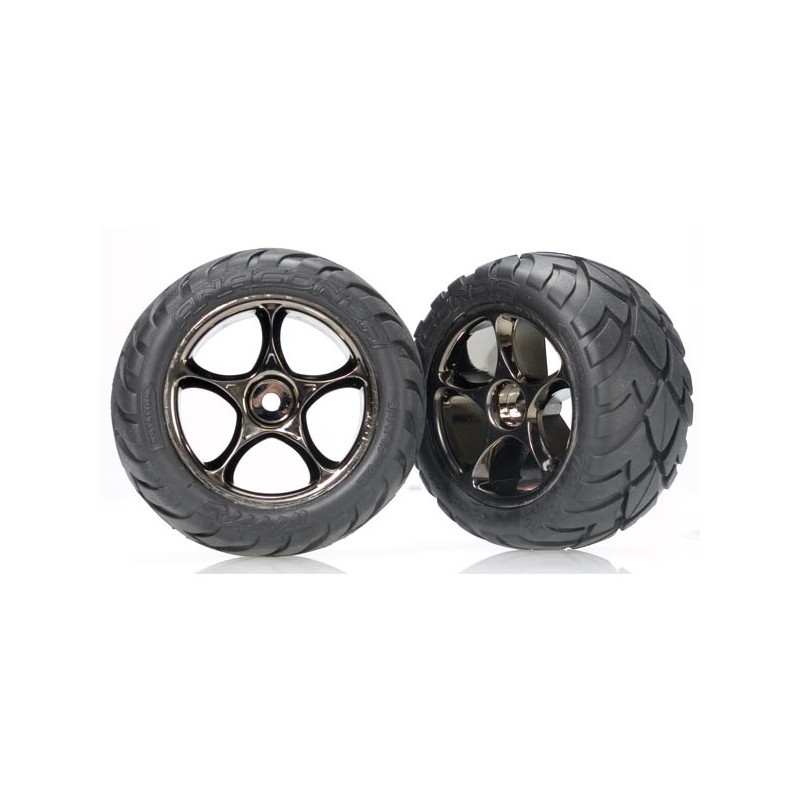 Ruedas completas Traxxas traseras, Anaconda® 2.2, negro cromado, (2pcs) TRX2478A