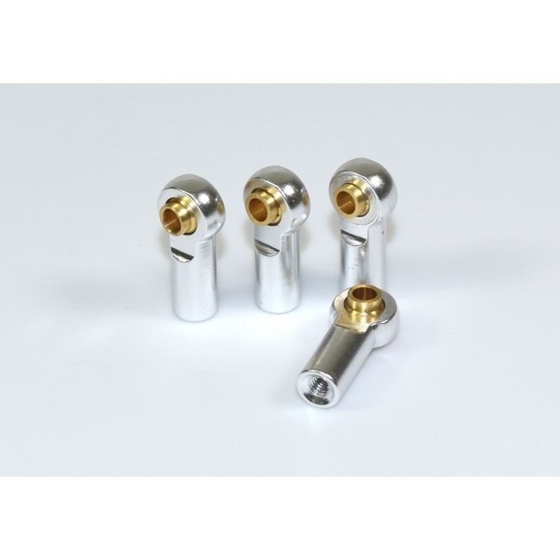 Tensores de aluminio Absima para 1/10, plata (4pcs) 2330030