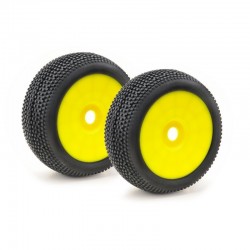 Juego de ruedas Absima para Buggy, Disc "Mini Pin" amarillo 1/8 (2pcs) 2520023