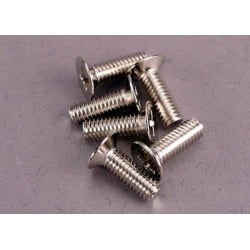 Tornillos Traxxas de 4X12mm. cabeza avellanada (100 grados) (6pcs) TRX2548