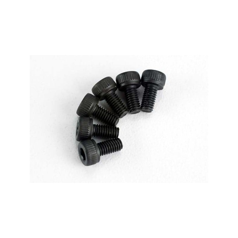 Tornillos Traxxas de 3X6mm cabeza cilíndrica hexagonal (6pcs) TRX2554