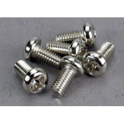 Tornillos Traxxas de 3X6mm. cabeza redonda (6pcs) TRX2558