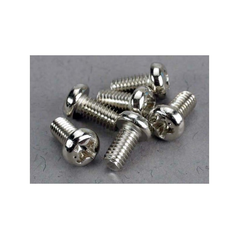 Tornillos Traxxas de 3X6mm. cabeza redonda (6pcs) TRX2558