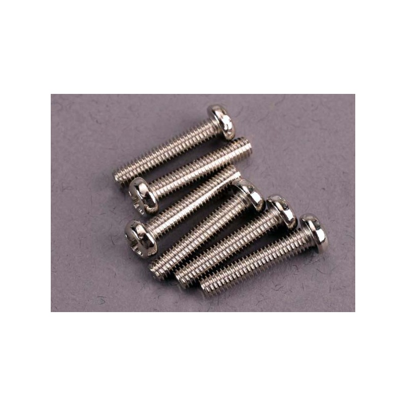 Tornillos Traxxas de 3X15mm. cabeza redonda (6pcs) TRX2563