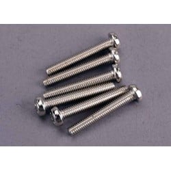 Tornillos de 3X20mm. cabeza redonda (6pcs)