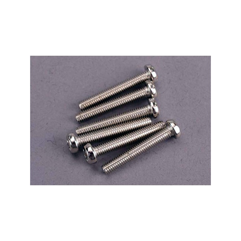 Tornillos de 3X20mm. cabeza redonda (6pcs)