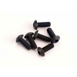 Tornillos Traxxas de 3x8mm con cabeza de botón hexagonal (6pcs) TRX2576