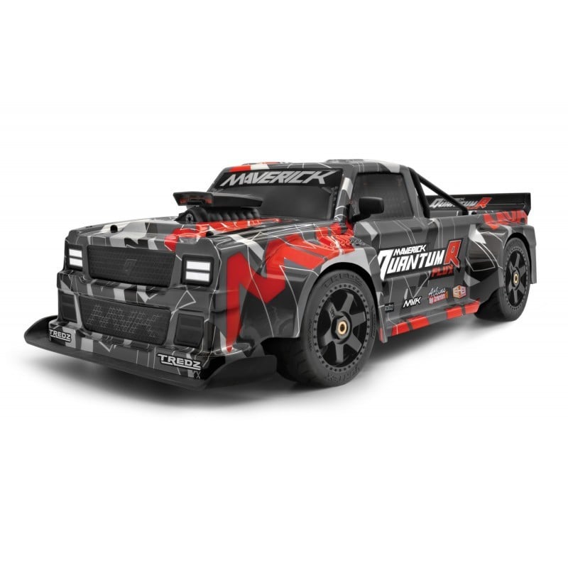 Maverick Quantum R Flux 4S 1/8 4WD Race Truck - Gris/Rojo MV150313