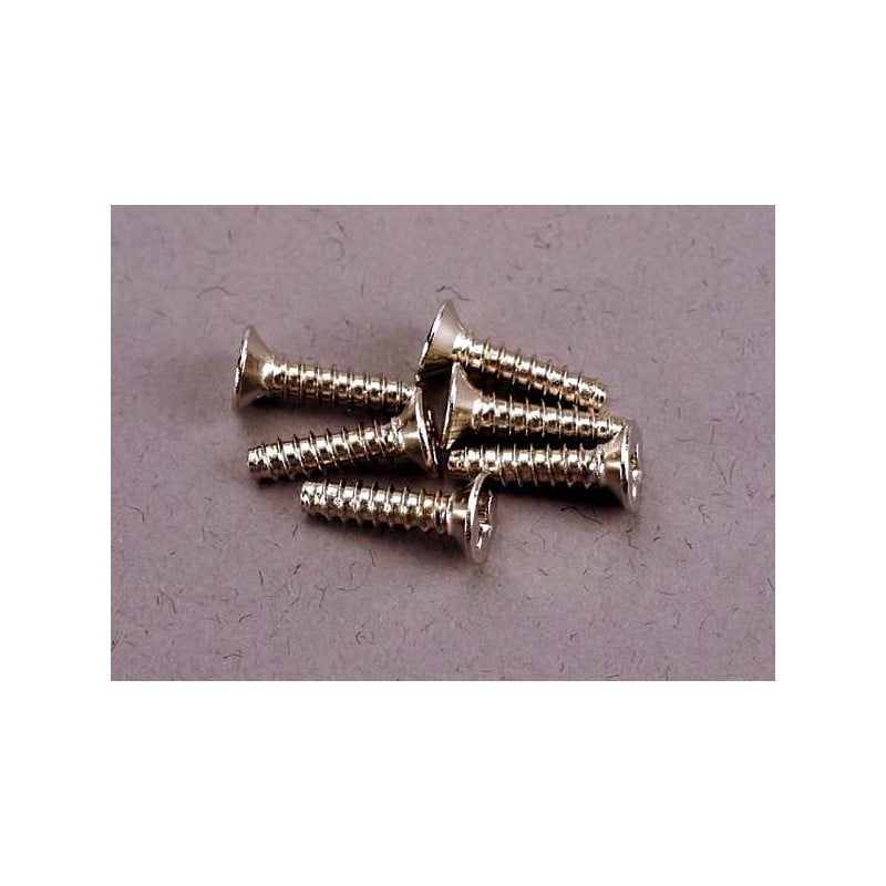 Tornillos Traxxas de 3X12mm. autorroscantes avellanados (6pcs) TRX2648