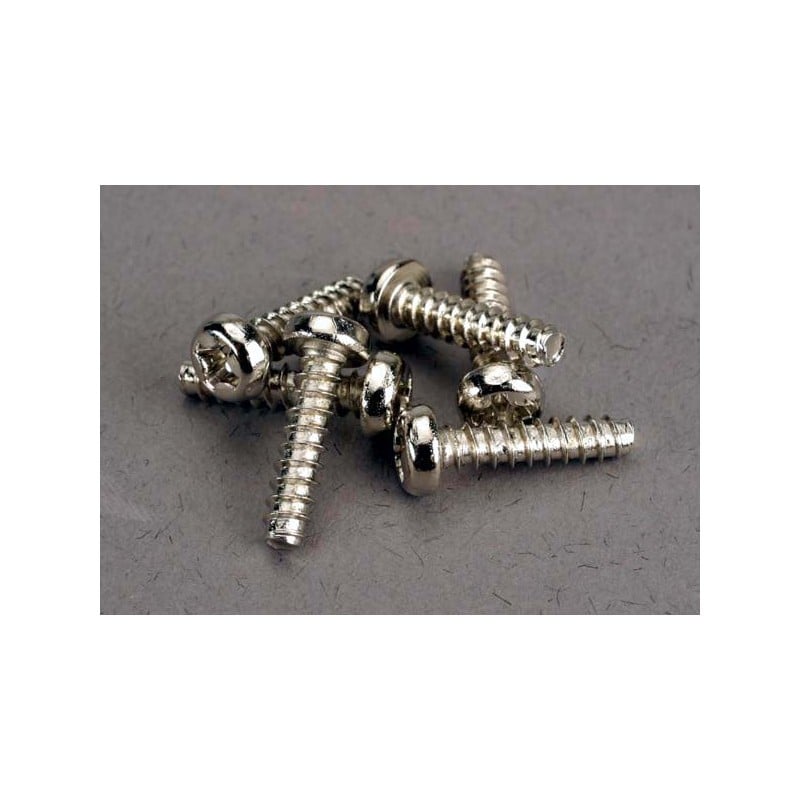 Tornillos Traxxas de 3X12mm. cabeza redonda, autorroscantes (6pcs) TRX2676