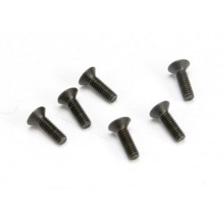 Tornillos Traxxas de 2.5x8mm con cabeza avellanada hexagonales - 6pcs - TRX2524